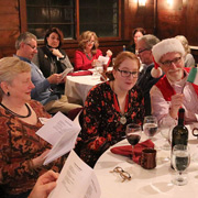 Mr. & Mrs. Santa Rowntree and daughter Jennie add to the festive spirit